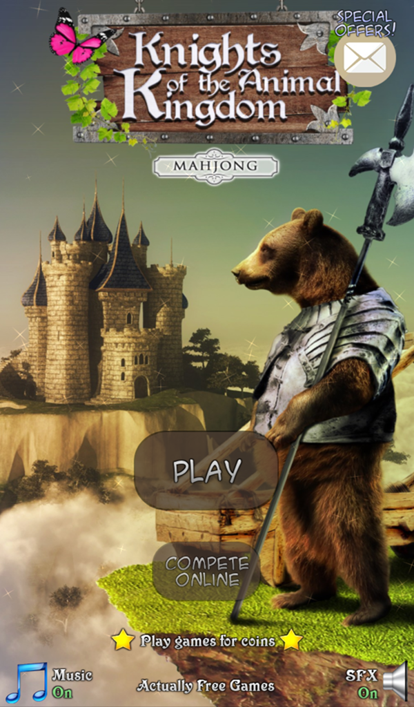 Android application Mahjong Animal Kingdom Knights screenshort