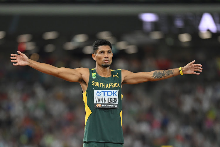 Wayde van Niekerk at the World Championships in Budapest in 2023. File picture: SHAUN BOTTERILL/GETTY IMAGES