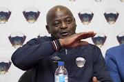 Head coach Dan Malesela during the Chippa United press conference at Nelson Mandela Bay Stadium on July 11, 2018 in Port Elizabeth, South Africa. 