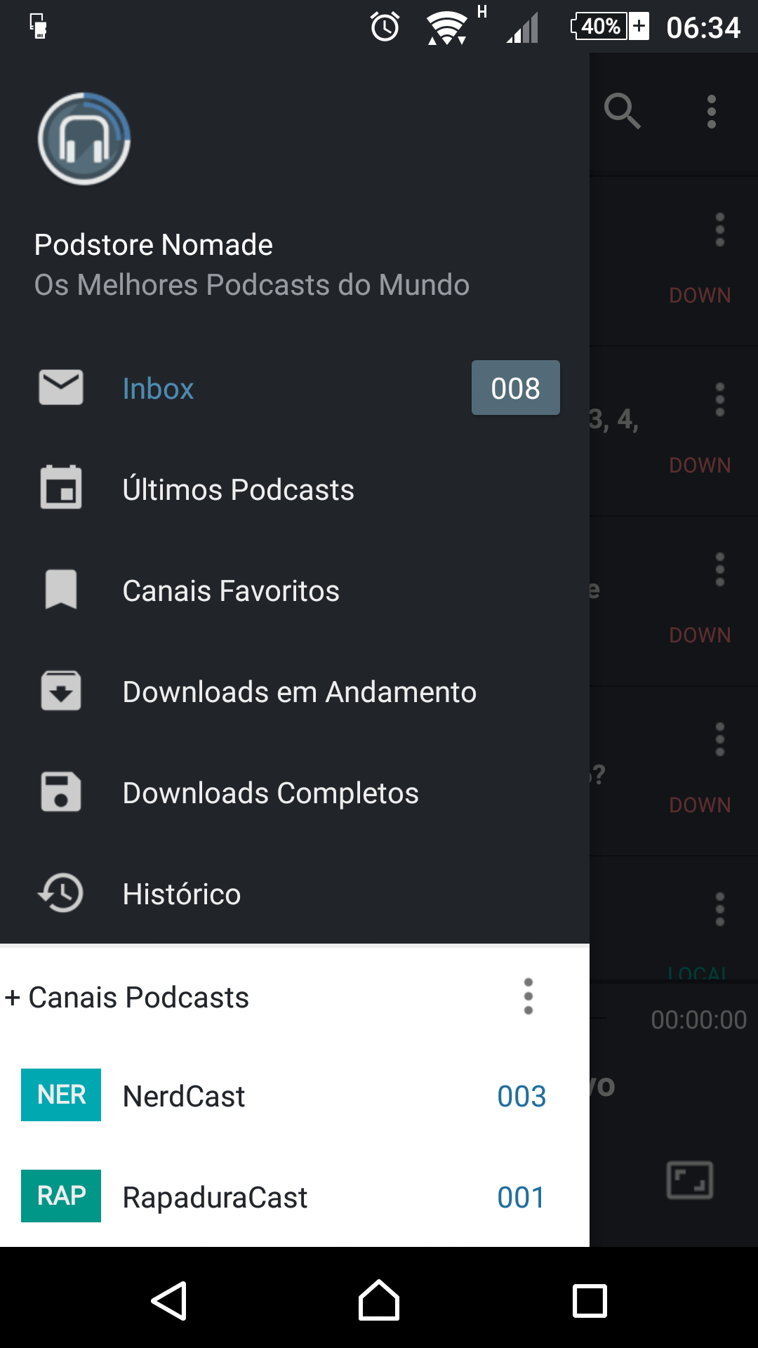 Android application PodStore - Podcast Player screenshort