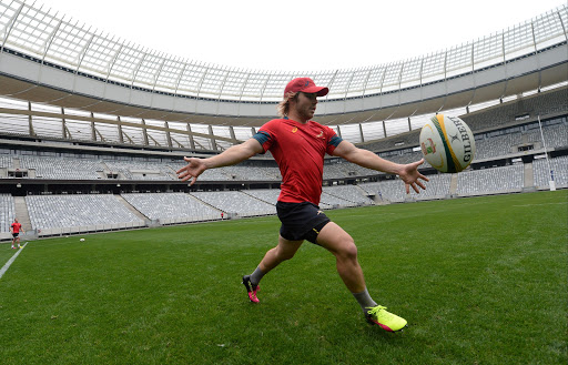 Faf de Klerk during the South African national rugby team training session at Cape Town Stadium on June 09, 2016 in Cape Town, South Africa.