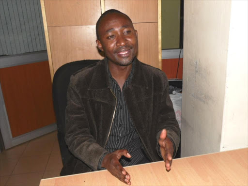 Youth for Jubilee Kitui Forum convener Muli Munyao during an interview with the Star. /JOSEPH NDUNDA