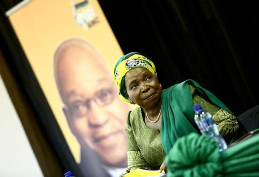 Presidential hopeful Nkosazana Dlamini-Zuma delivering a Stephen Dlamini Memorial Lecture in Ixopo.