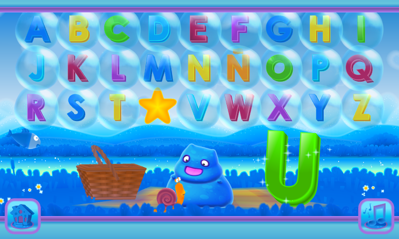 Android application ABC glooton - Alphabet Game for Children screenshort