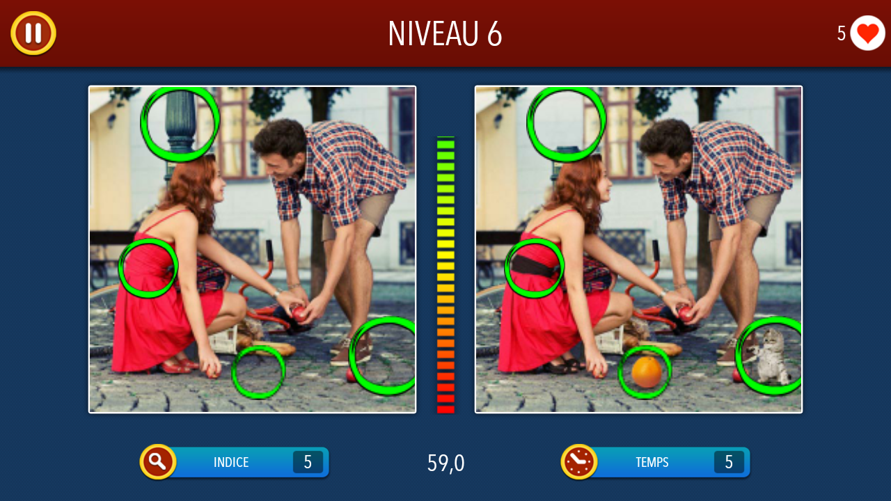 Android application 5 Differences ~ Photo Quiz screenshort