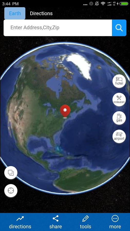 Mapsm 3D Earth — приложение на Android