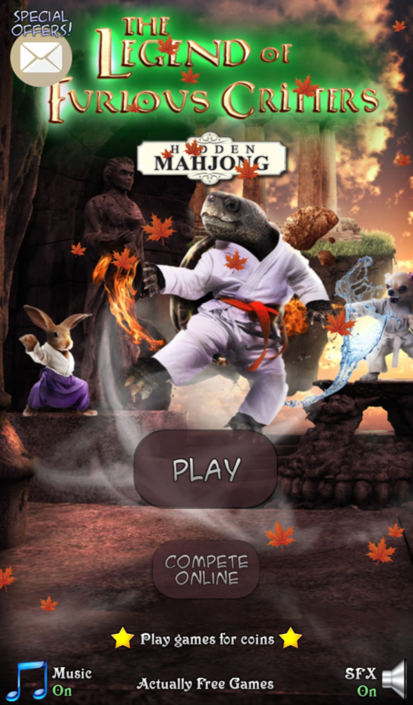 Android application Hidden Mahjong Furious Critter screenshort
