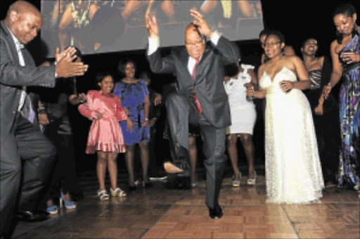 THREE SCORE AND TEN: President Jacob Zuma celebrates his 70th birthday at the ICC in Durban at the weekend. PHOTO: SIYABULELA DUDA