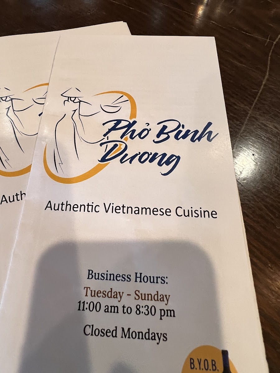 Gluten-Free at Pho Binh Duong
