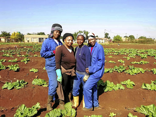 Isabella Twala, Esther Shirinda, Mbali Rakgalakane and Tseleng Motshello from the Greater Soshanguve Agricultural.
