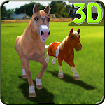 Pony Horses Green Hill Sim 3D Apk