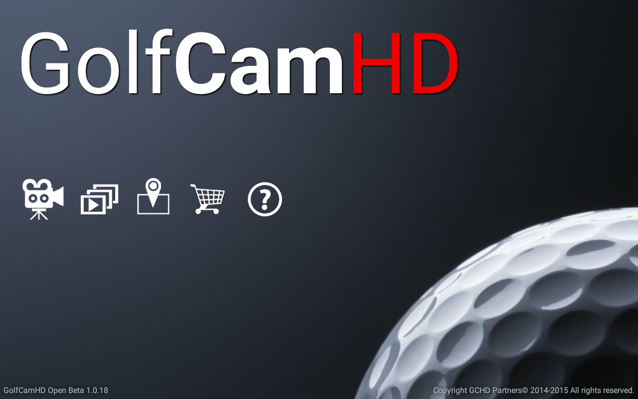 Android application GolfCamHD Open Beta screenshort