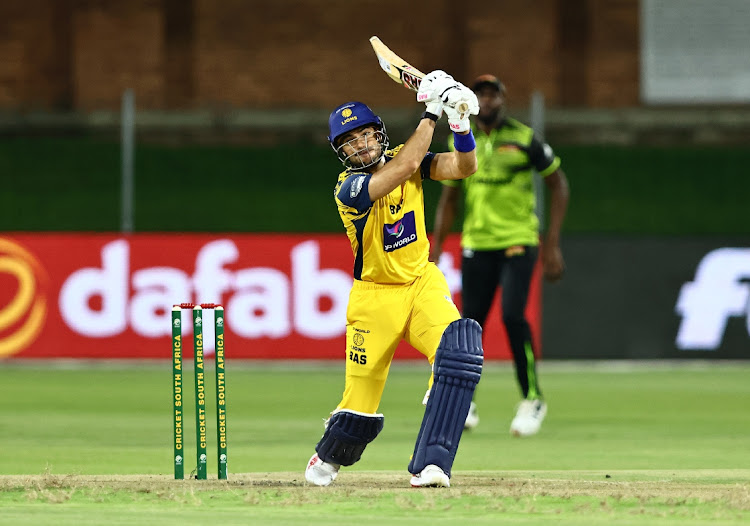 Reeza Hendricks top scored for the Lions in their seven-wicket win in the T20 Challenge final against the Dolphins at the Wanderers on Sunday. Picture: RICHARD HUGGARD/GALLO IMAGES