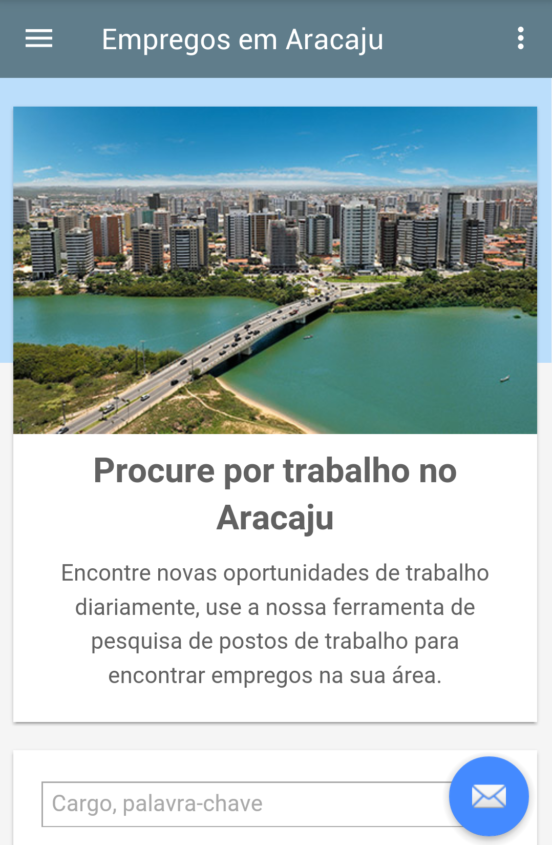 Android application Empregos em Aracaju screenshort