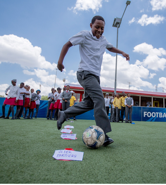 Grassroot Soccer reaches 70 000 children every year.