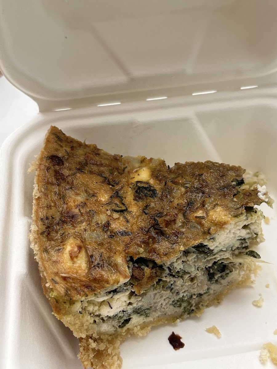 Artichoke quiche