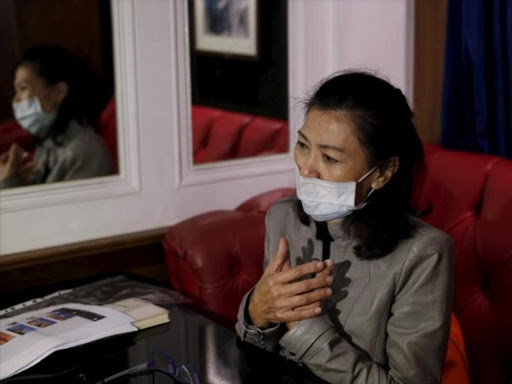 Chang Shiu-shiang, mother of 28-year-old Liu Tai-ting, who was deported to China even though a Kenyan court had acquitted her reacts during an interview with Reuters in Taiwan.Photo/REUTERS