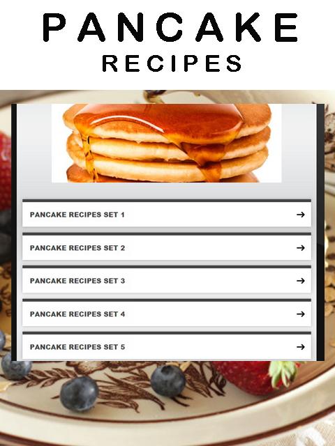 Android application Pancakes recipes screenshort