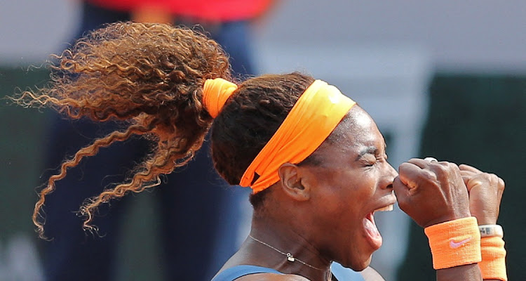 Serena Williams celebrates defeating Maria Sharapova in their women's singles final match to win the French Open tennis tournament at the Roland Garros stadium in Paris on June 8 2013. File Picture: REUTERS/Stephane Mahe