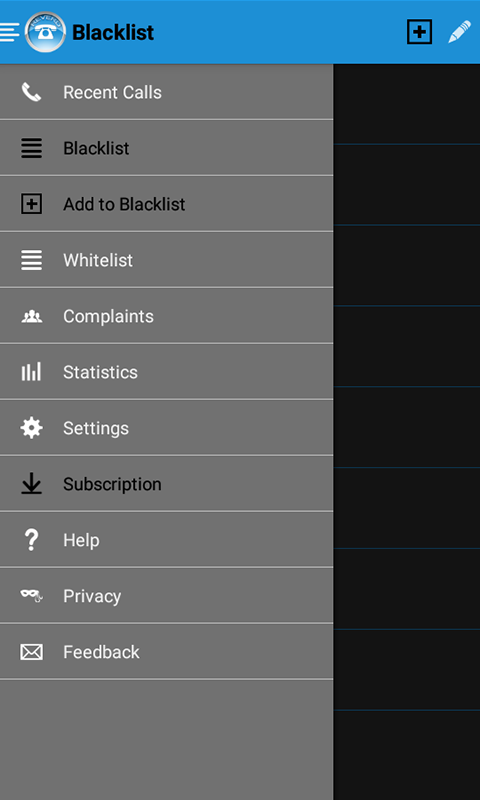 Android application Reverd free phone call blocker screenshort