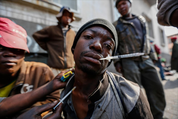 A man gets injected with the drug in Johannesburg. File photo.