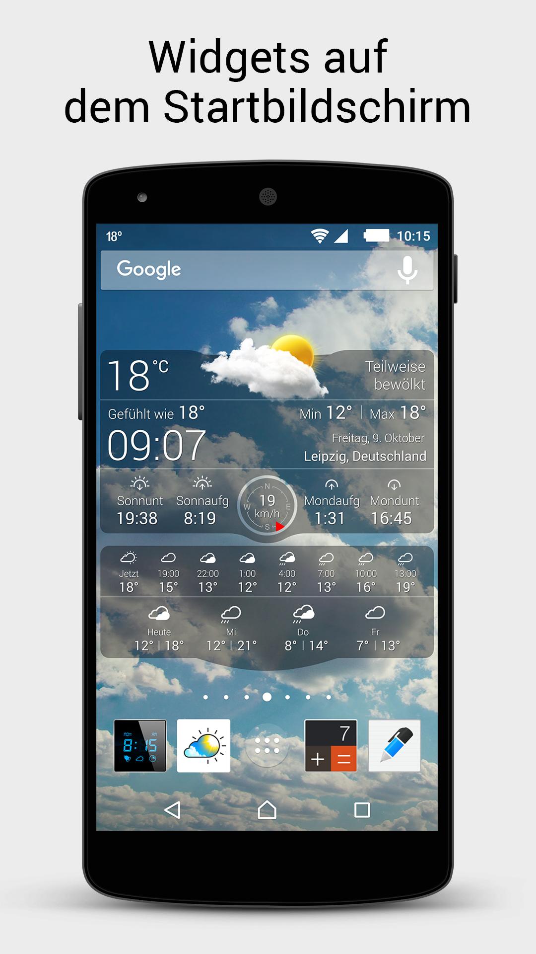 Android application Weather Liveº screenshort