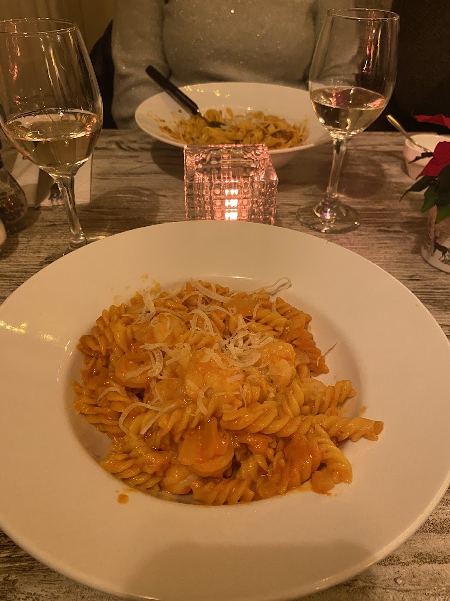 Prawn pasta