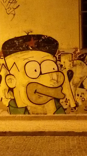 Homer Simpson Grafitti 
