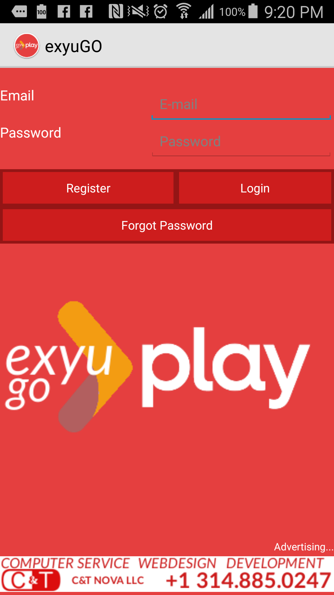 Android application ExYuGO screenshort