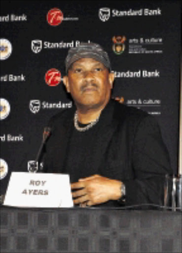 DISAPPOINTED: Vibraphonist Roy Ayers. Pic. Mohau Mofokeng. 28/08/2008. © Sowetan.