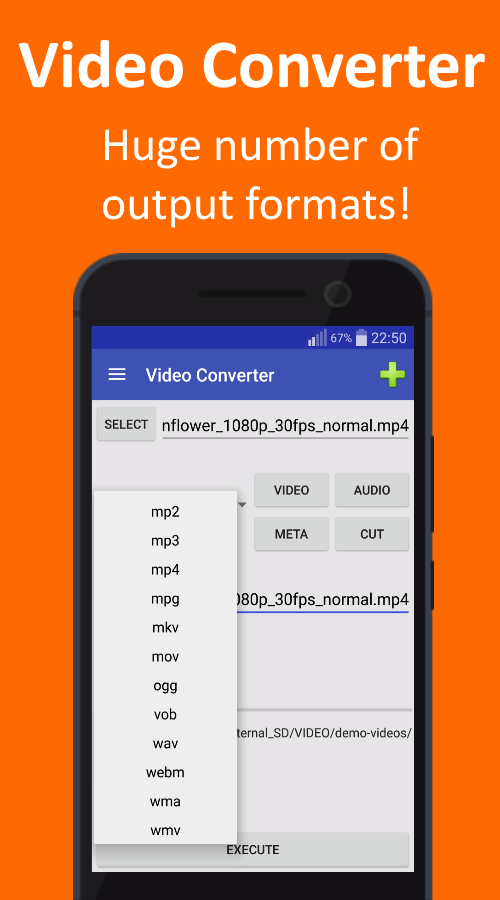 Видео конвертер для Android — приложение на Android