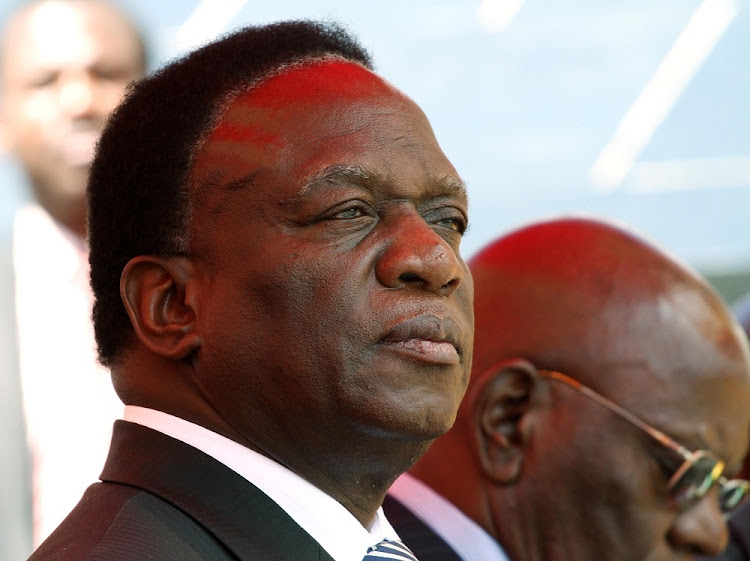 Zimbabwean president Emmerson Mnangagwa.