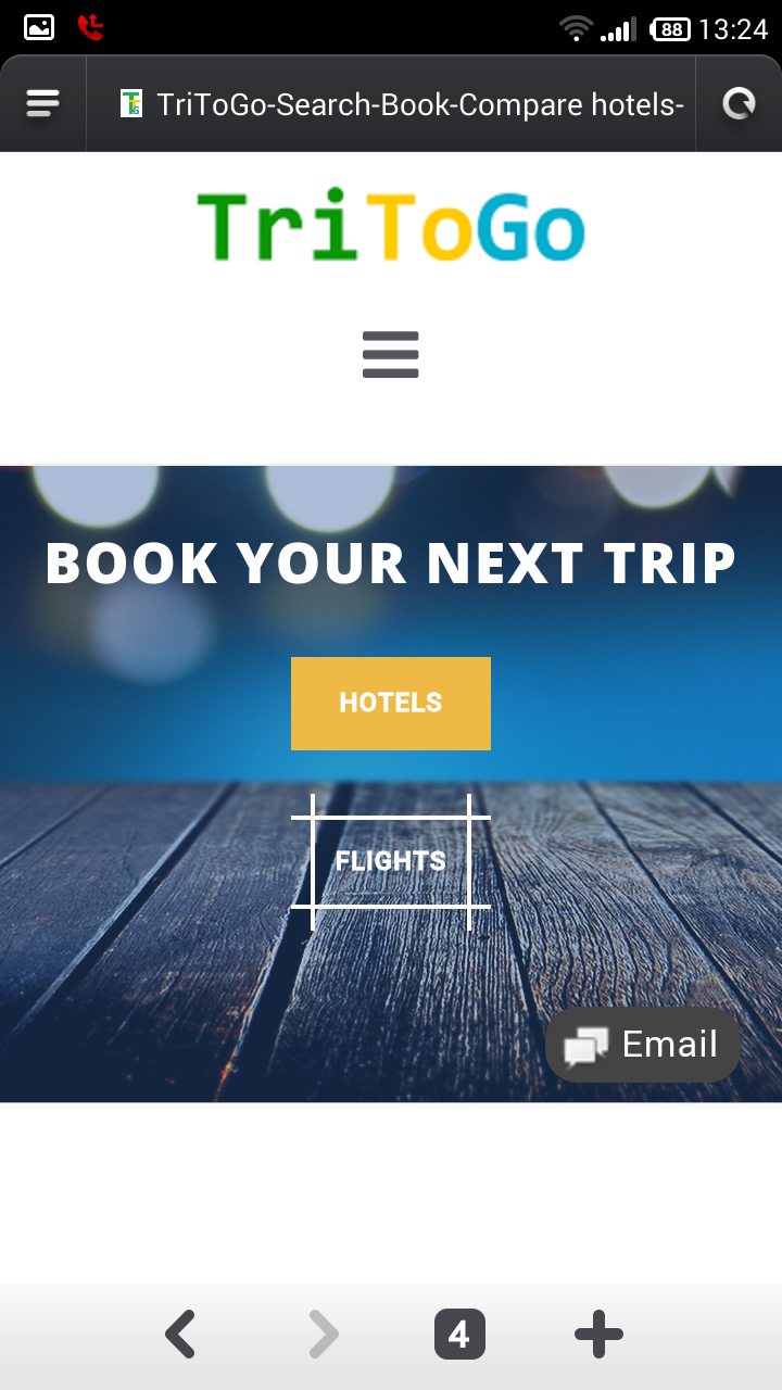 Android application Israel Hotels &amp; Flights screenshort