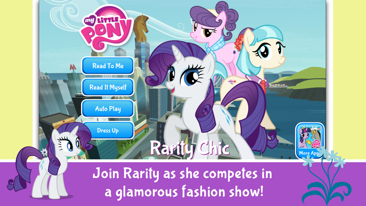 Android application MY LITTLE PONY: Rarity Chic screenshort