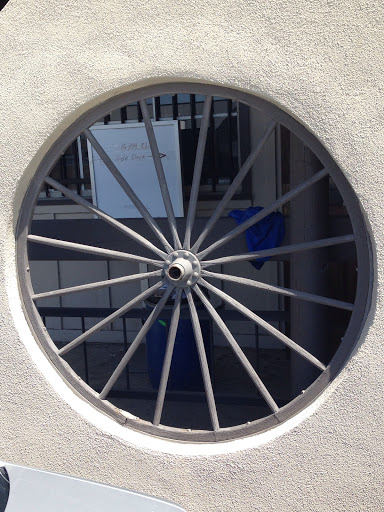 Wagon Wheel In Wall