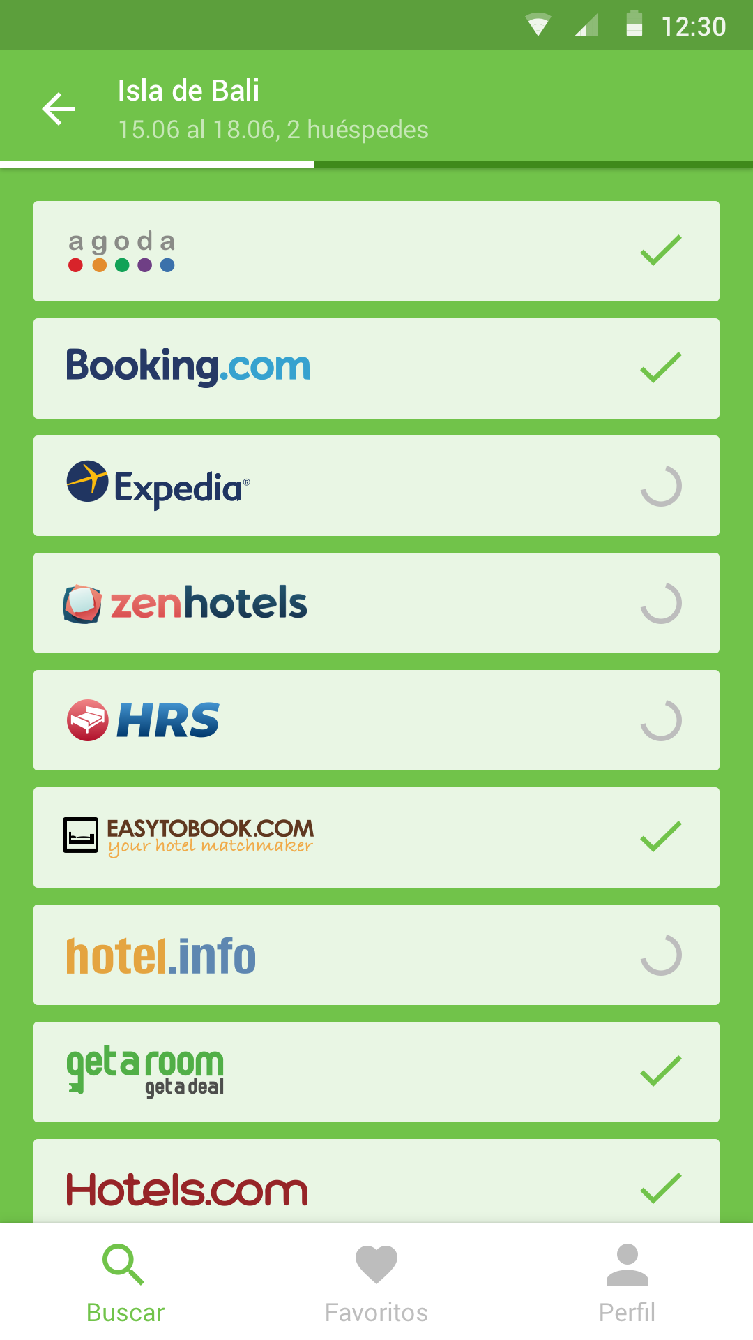 Android application Cheap hotel deals and discounts — Hotellook screenshort