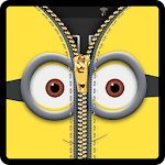 Zipper Lock Screen Yellow Apk