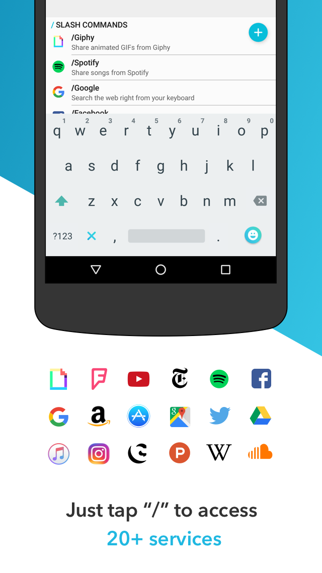 Android application Slash Keyboard screenshort