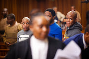 Some of the accused in the Senzo Meyiwa murder trial.