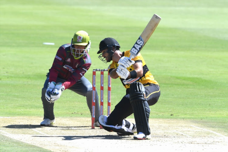 Reeza Hendricks of the Jozi Stars during the Mzansi Super League match between Tshwane Spartans and Jozi Stars at SuperSport Park on November 28, 2018 in Pretoria, South Africa.