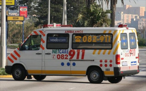 Netcare 911 ambulance.Picture SUPPLIED