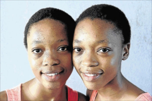 GOING PLACES: Mxhakaza twins Anele and Neliswa PHOTO: SUPPLIED