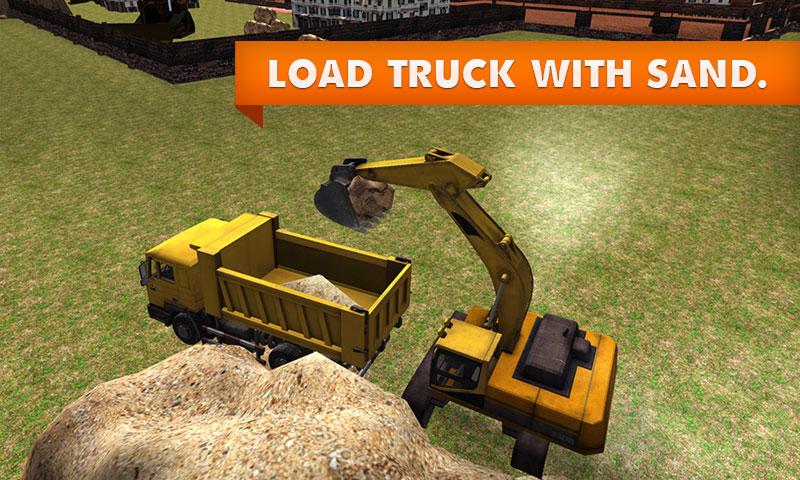 Android application Sand Excavator Truck Simulator screenshort