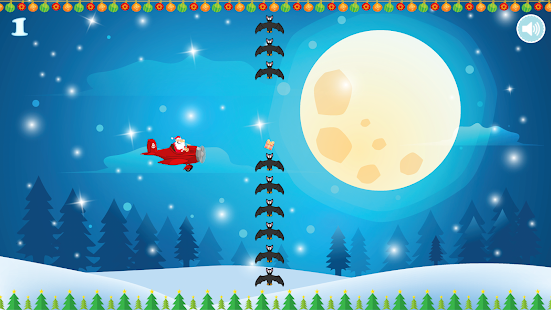 Flappy Tappy Santa Plane - Christmas Holiday Game Screenshot