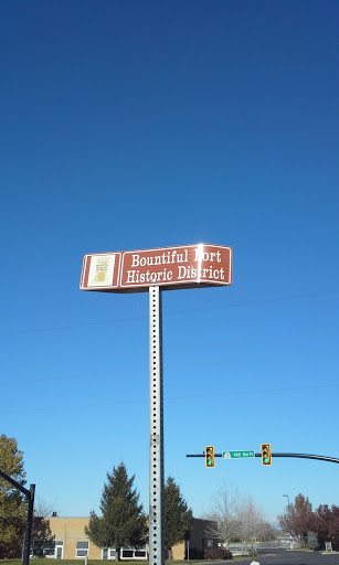 Bountiful Fort Historic District Sign