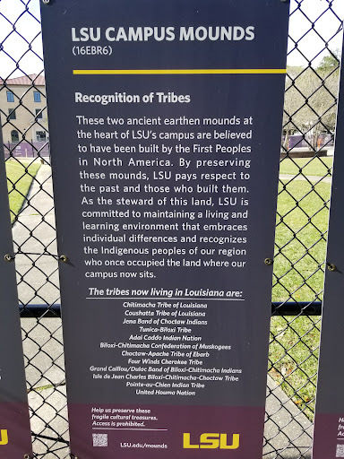 These two ancient earthen mounds at the heart of LSU's campus are believed to have been built by the First Peoples in North America. By preserving these mounds, LSU pays respect to the past and...