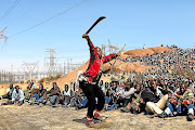 While they bravely put up a fight for decent wages, the striking Lonmin mineworkers at Marikana also killed fellow workers, only themselves to be killed by police firepower. /Alon Skuy