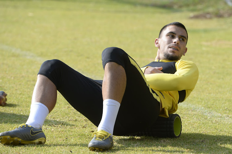 Kaizer Chiefs defender Lorenzo Gordinho during a training session at Naturena on August 7 2019.