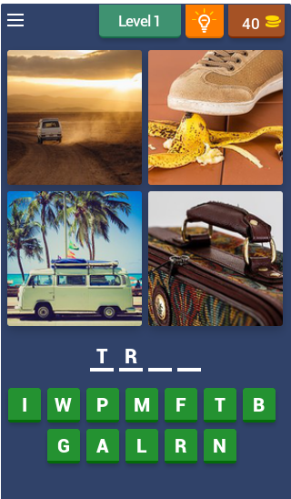 Android application Picture Clues screenshort