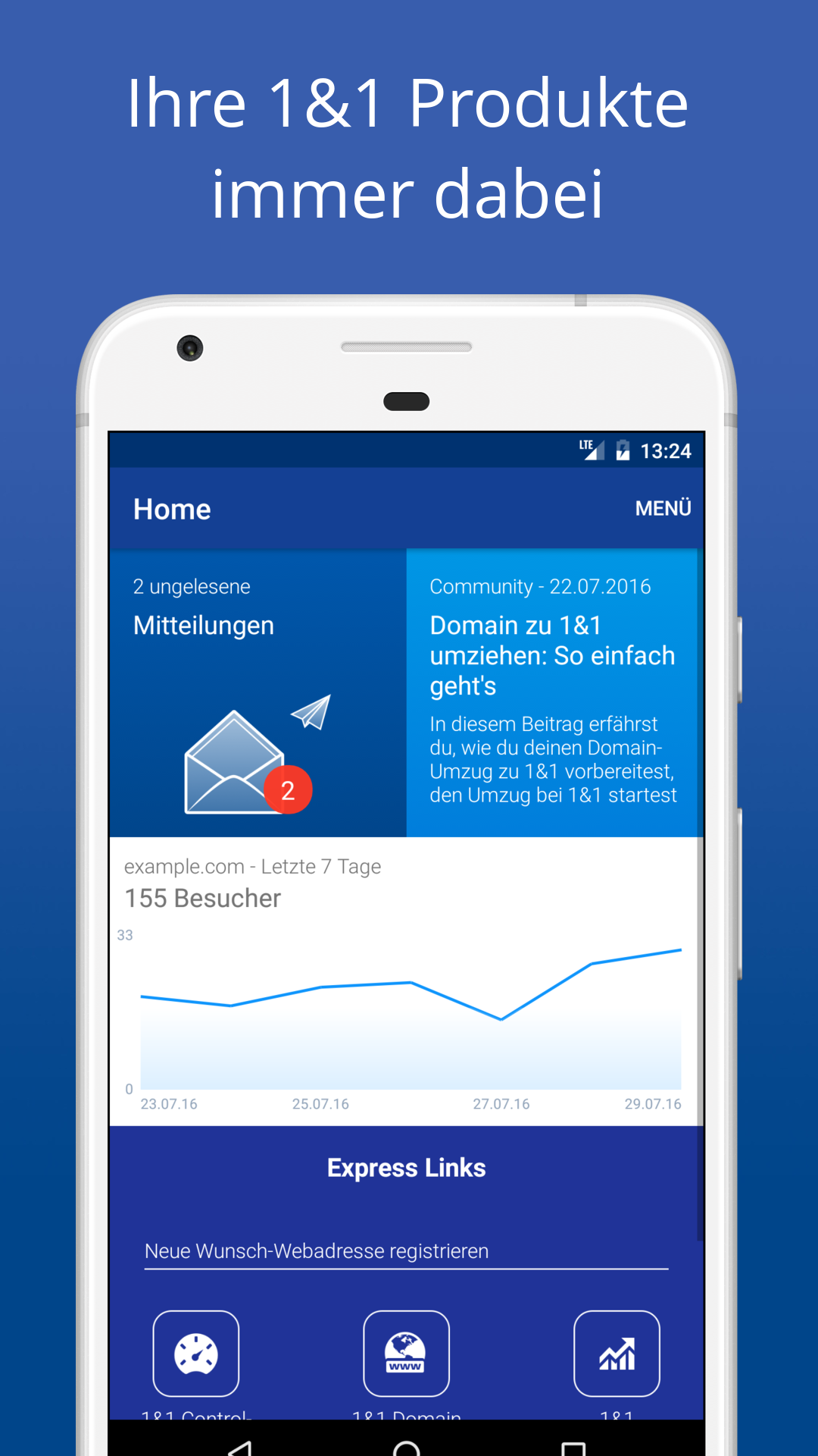 Android application IONOS screenshort